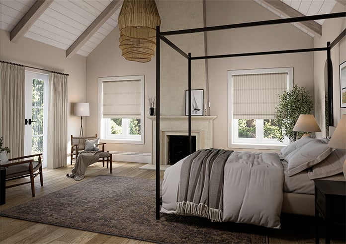 Ravelle Stripe, Clouded Grey - Roman Blind - Image 6
